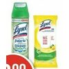 Lysol Disinfecting Wipes Or Spray - $6.99