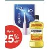 Oral-B Io4 Rechargeable Toothbrush, Listerine or Crest 3dwhite Glamorous White Mouthwash - Up to 25% off