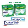 Polident Denture Cleansing Tablets or Poligrip Denture Adhesive Cream - $6.29